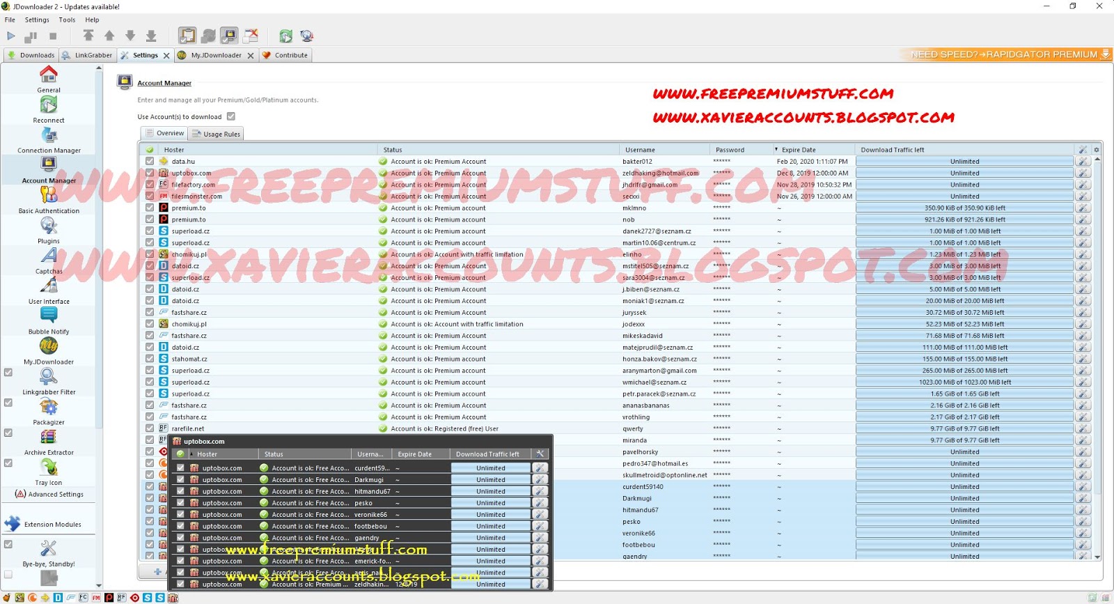 how to use jdownloader 2 premium accounts database how to use jdownloader 2 premium accounts database