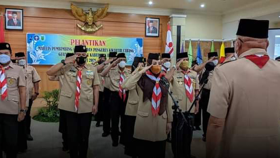 Kakwarda Lantik Kamabicab dan Kakwarcab Berau 