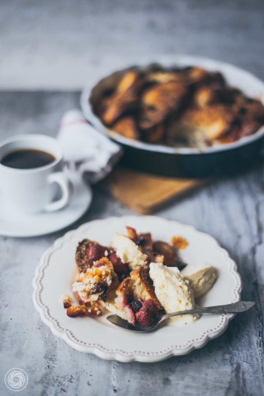 Pudding chelbowy z chałką. Challah bread and butter pudding. Yummy