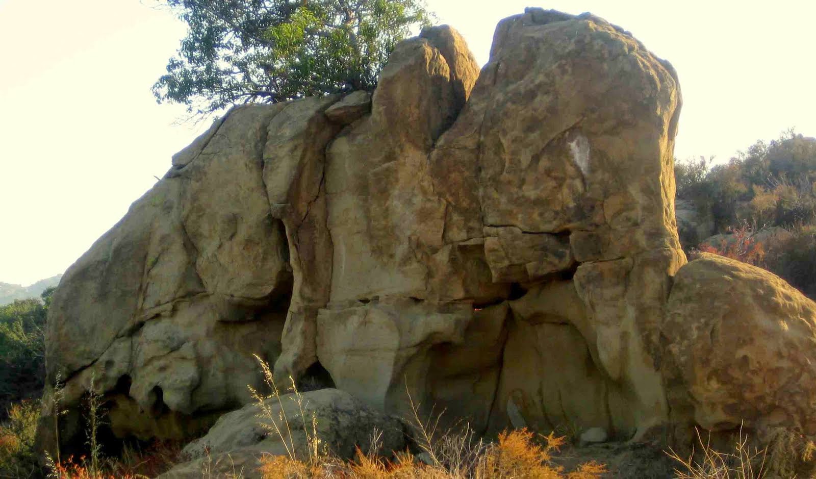 Iverson Movie Ranch: Rocks that look like elephants
