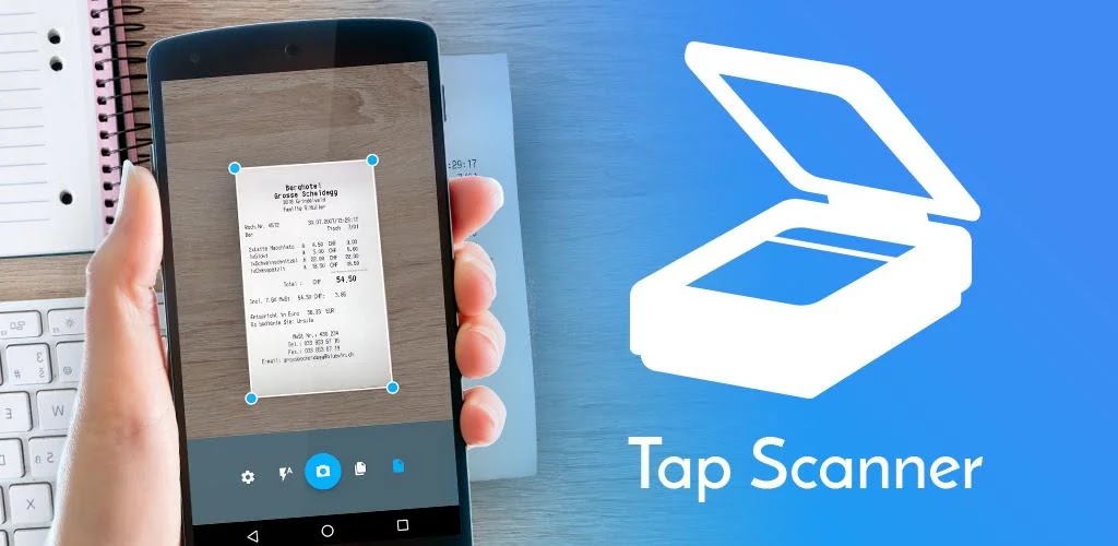 تنزيل Tapscanner ماسح ضوئي بسيط وذكي لنظام الاندرويد