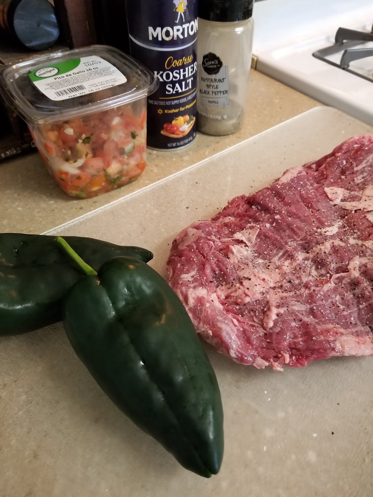 Freakin' Flabuless Flank Steak and Poblano Pepper Quesadillas 10