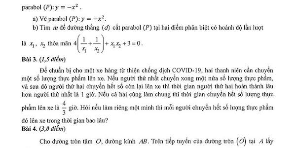 Cấu trúc và đề mẫu môn Toán thi vào lớp 10 Khánh Hòa năm học 2020-2021