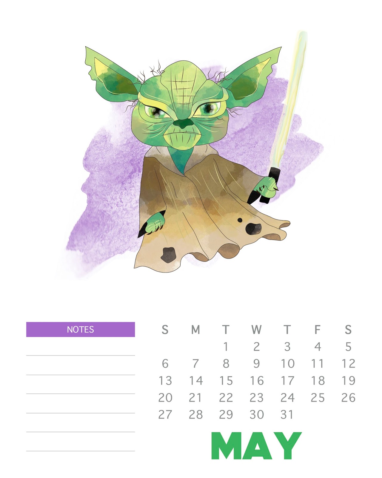 freeprintablestarwarscalendar036.jpg (1280×1600) Star wars