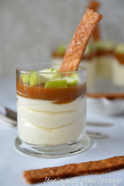 Millefeuille mouillettes, vanille et caramel fruité, de Christophe Adam