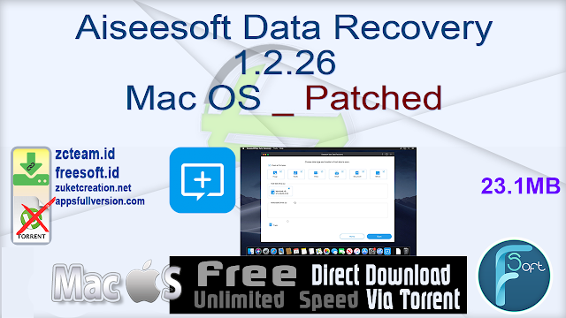 Aiseesoft Data Recovery 1.2.26 Mac OS _ Patched_ ZcTeam.id