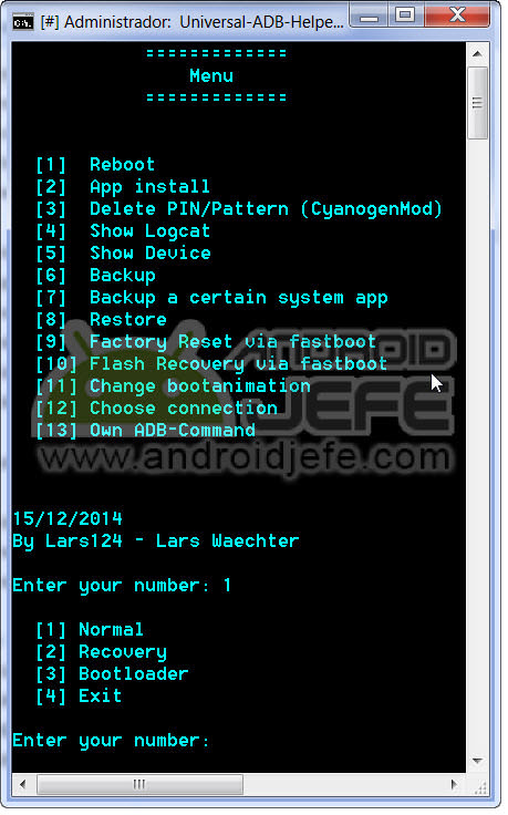 Cómo restaurar Android de fábrica : Metodo 3