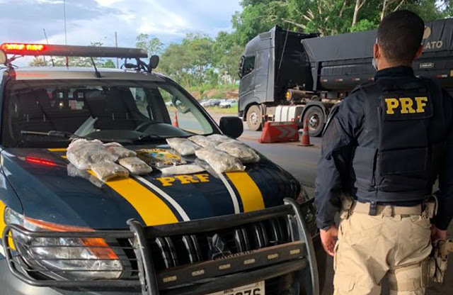 Em Ji-Paraná/RO, PRF apreende 4 kg de maconha