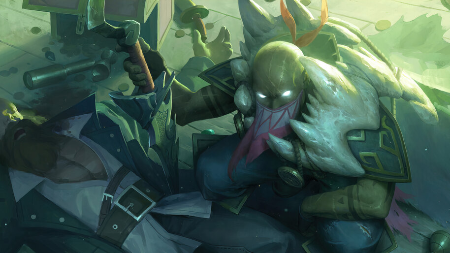 Pyke LoL League of Legends 4K #6710a Wallpaper iPhone Phone