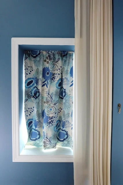 make your own diy blackout curtains in floral fabric