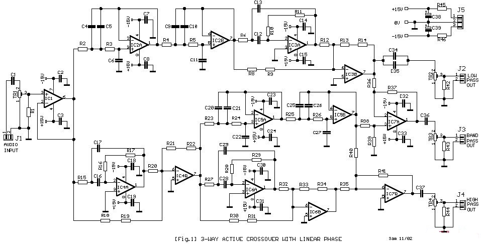 Simple 3 Way Active Crossover Circuit Diagram ~ Circuit Wiring Diagram