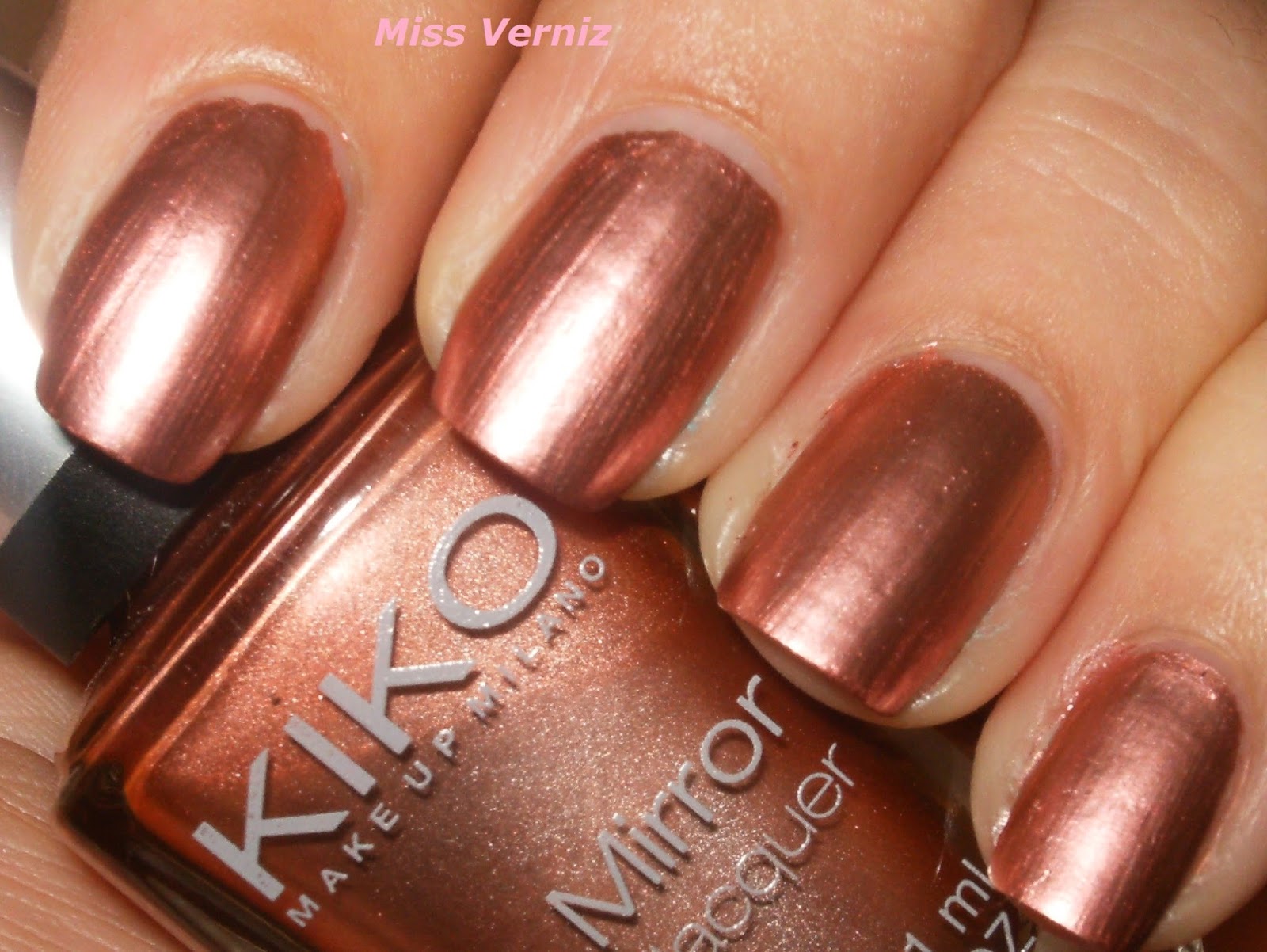 Ana_missverniz Kiko Mirror Nail Lacquer Numero 629 Copper....!!!