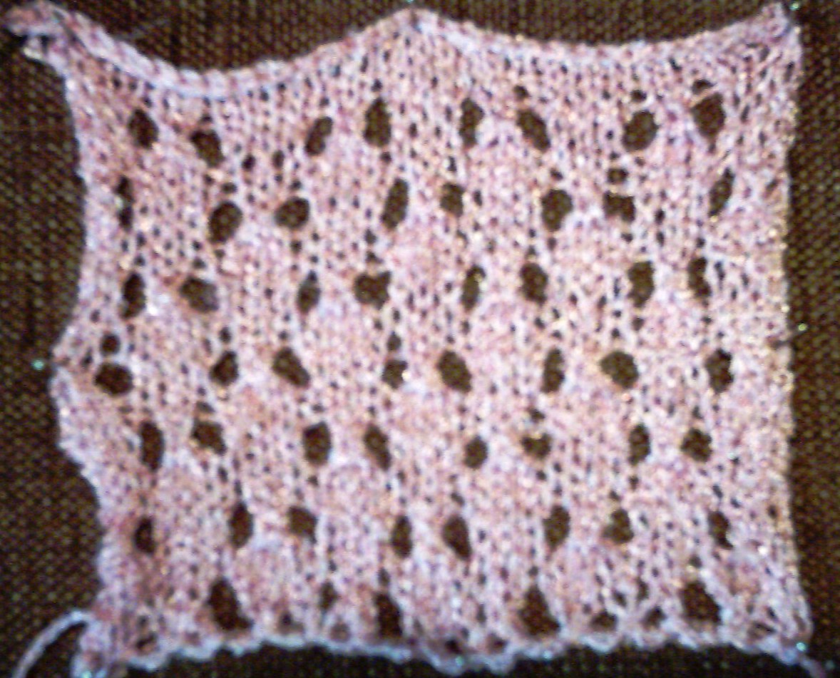 Ora de lucru manual: Model ajurat - schema de tricotat