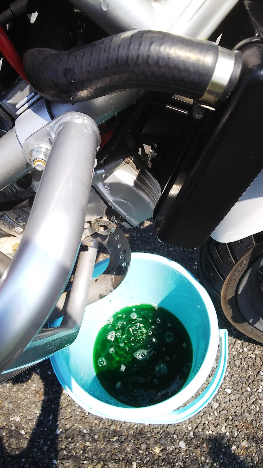 Vtr250 クーラント交換編 社会人n年目の趣味記録