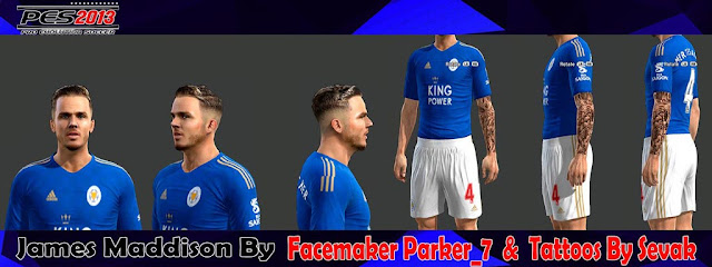 Pes 2013 James Maddison Face Tattoo Kazemario Evolution