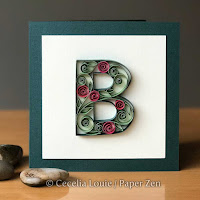 Quilling Letter B Monogram Quilling Letter B Monogram