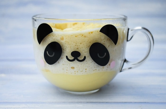 Microwave Banana Custard Pudding (quick mug cake)