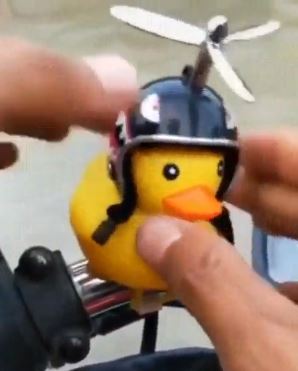 rubber duck motorcycle helmet