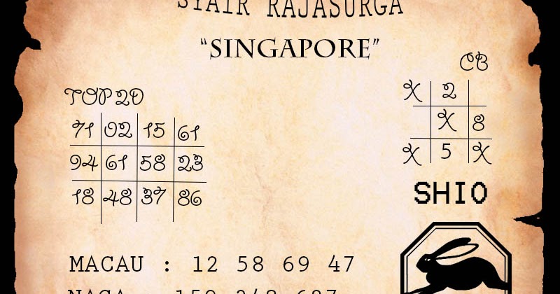 Togel Prediksi 🇸🇬 Singapore4D