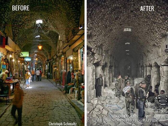 بالصور: سوريا قبل وبعد الحرب !!