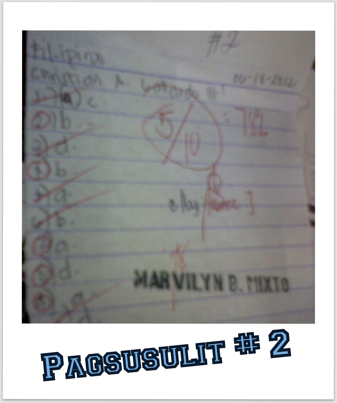 B L O G S T E R !: Mga PagsusuLit