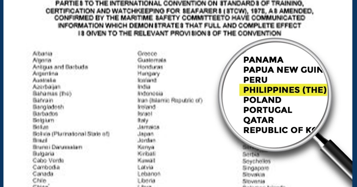 Philippines Successfully Sustains Inclusion.in IMO White List Wazzup