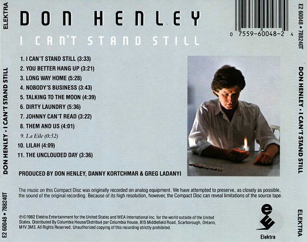 Can t stand doing. Don Henley i can't Stand still 1982. I can't Stand still Дон Хенли. Don Henley семья. Don Henley the end of the Innocence.