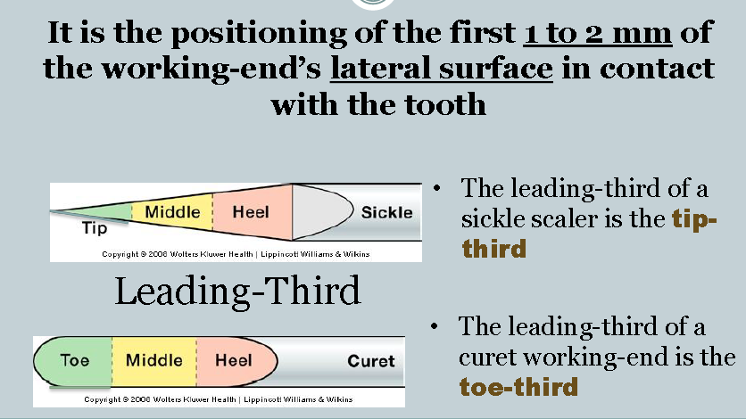 Periodontal Instruments: Parts of an instrument