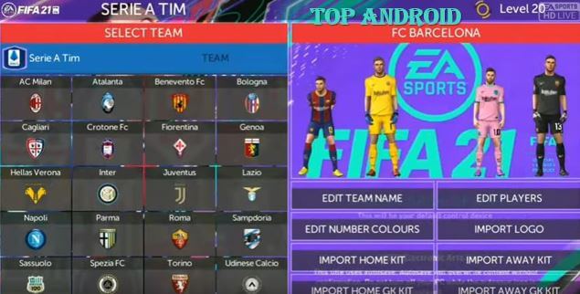 FTS 21 Mod FIFA 2021 Apk Obb Data Download For Android 