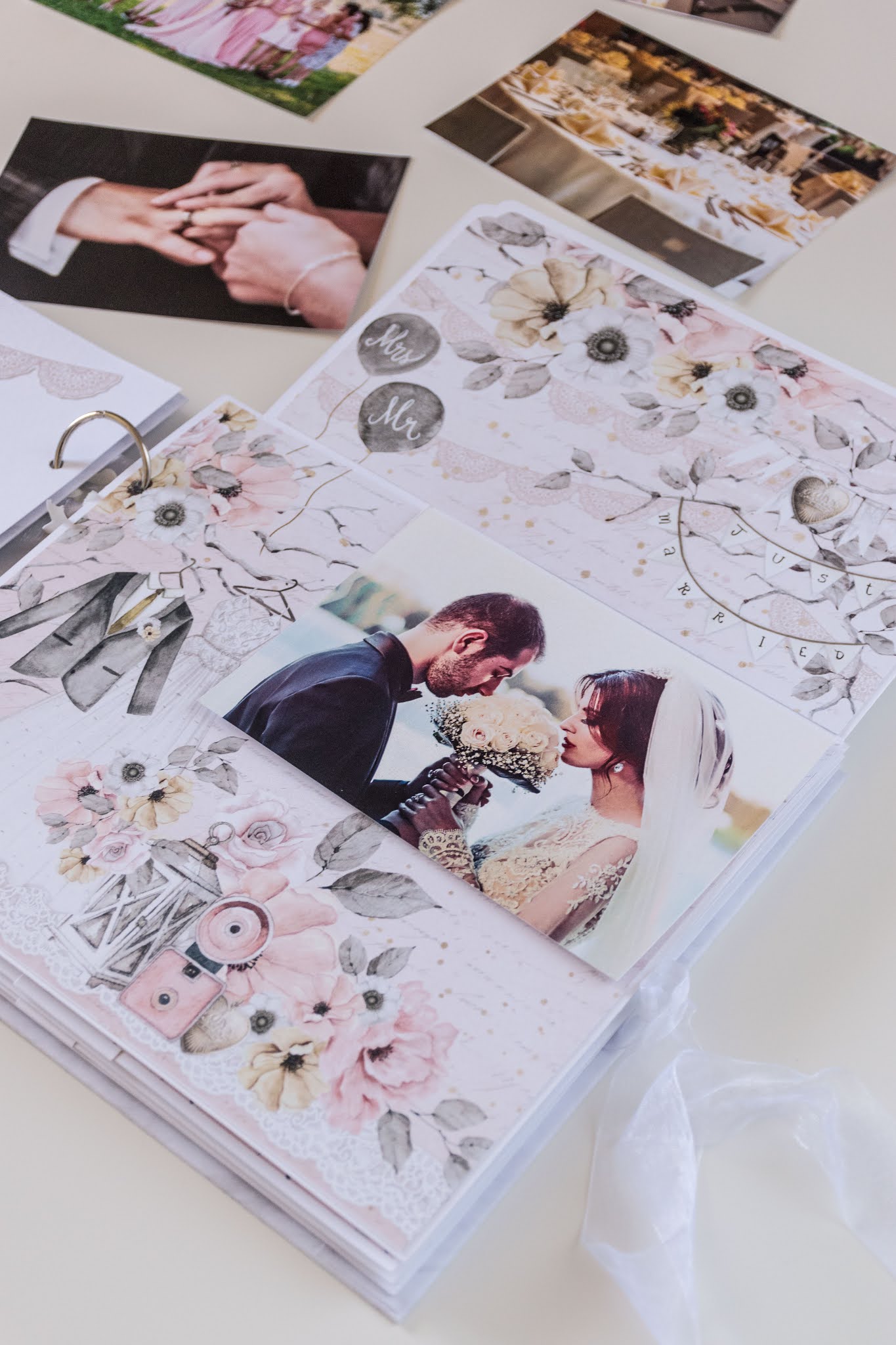 Scrapbooking para bodas: Álbum de promesas y caja a juego - Anita y su mundo