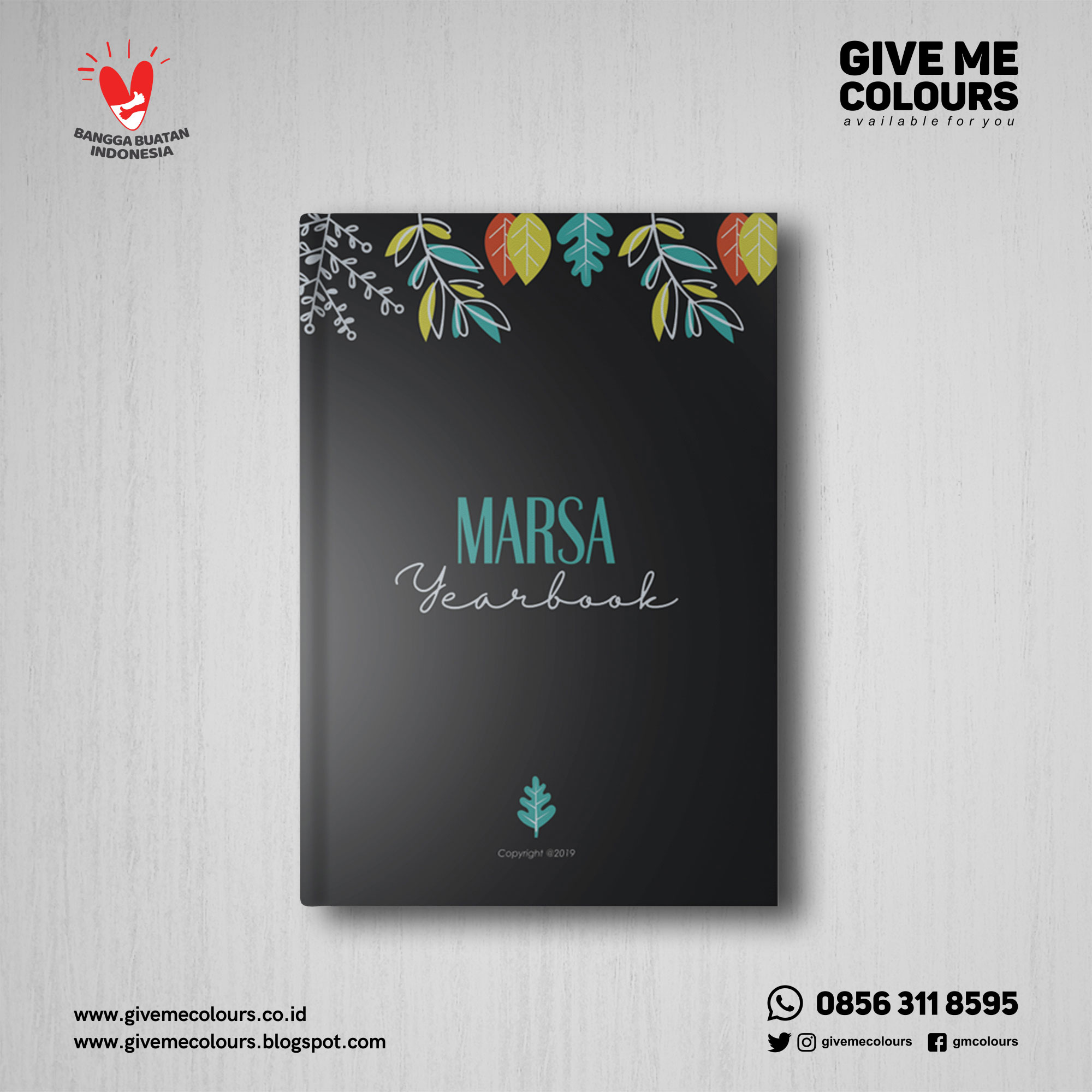 Desain Cover Buku Tahunan Sekolah