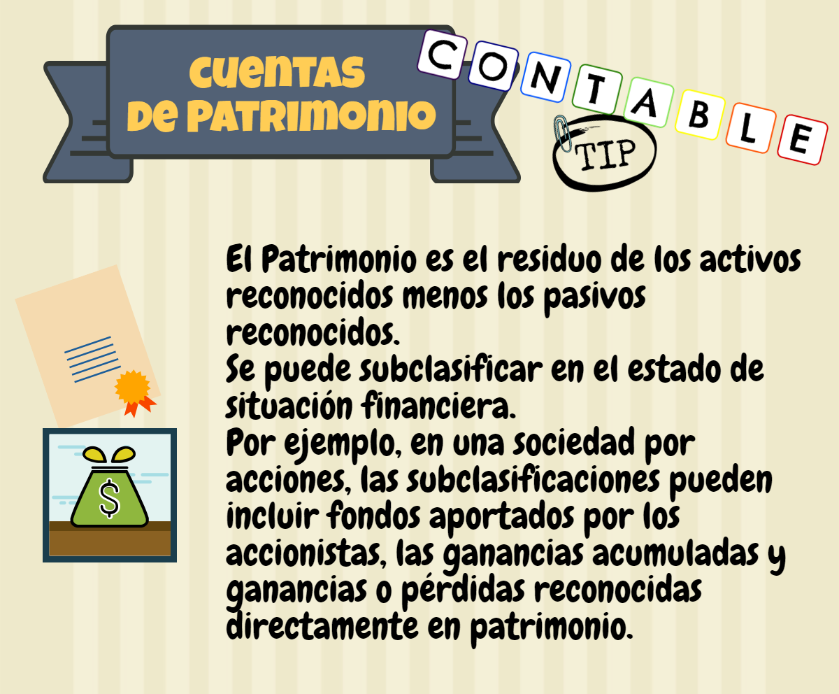 Contable Tip PATRIMONIO, CONCEPTO Y GENERALIDADES
