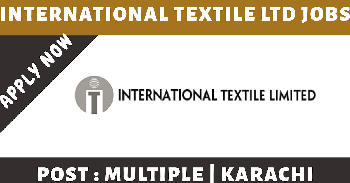 International Textile Limited Jobs Planning Coordinator, Executive