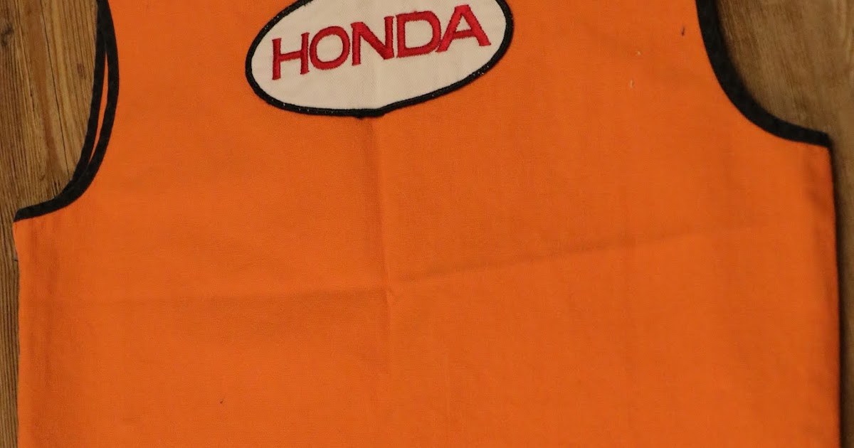 OldMotoDude My little Honda racing vest from the 1960s