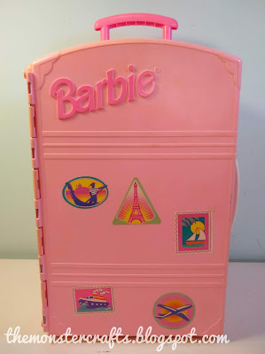 Vintage Barbie Closet & Refrigerator Pink Read Doll House