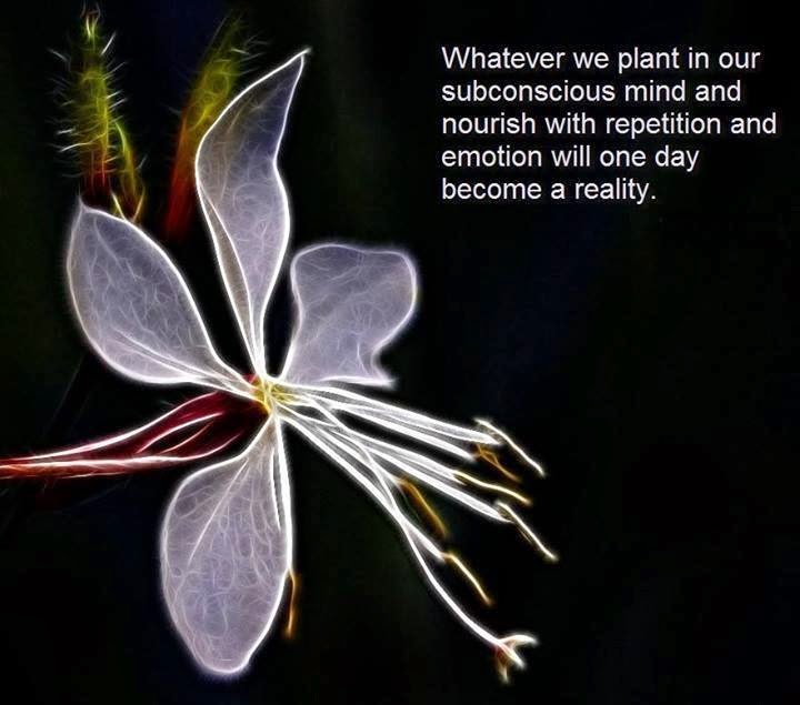 Quotes & Inspiration Whatever we plant in our subconscious mind and
