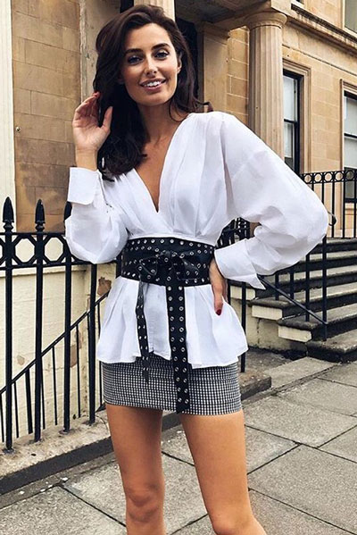 Double Eyelet Waist Belt | 17 Fancy Fall Dresses To Stand Out In The Crowd