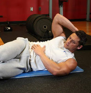 Oblique Crunch Exercise