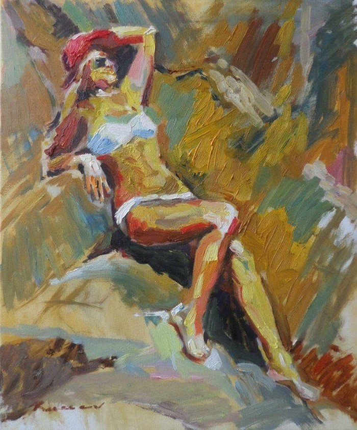 Болгарский художник. Ivan Russev