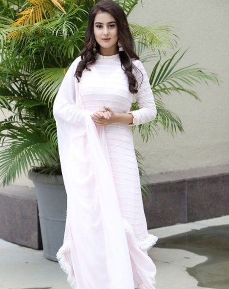 Riya Sharma in lovely white dress