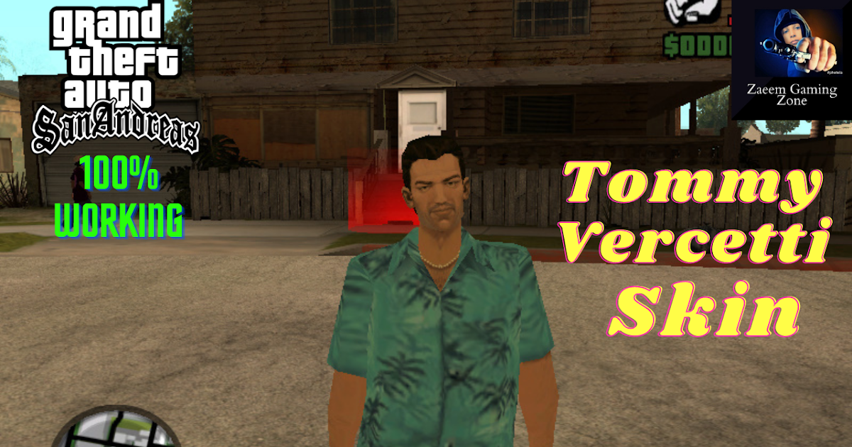 Tommy Vercetti Skin mod for GTA San Andreas - Zaeem Gaming Zone