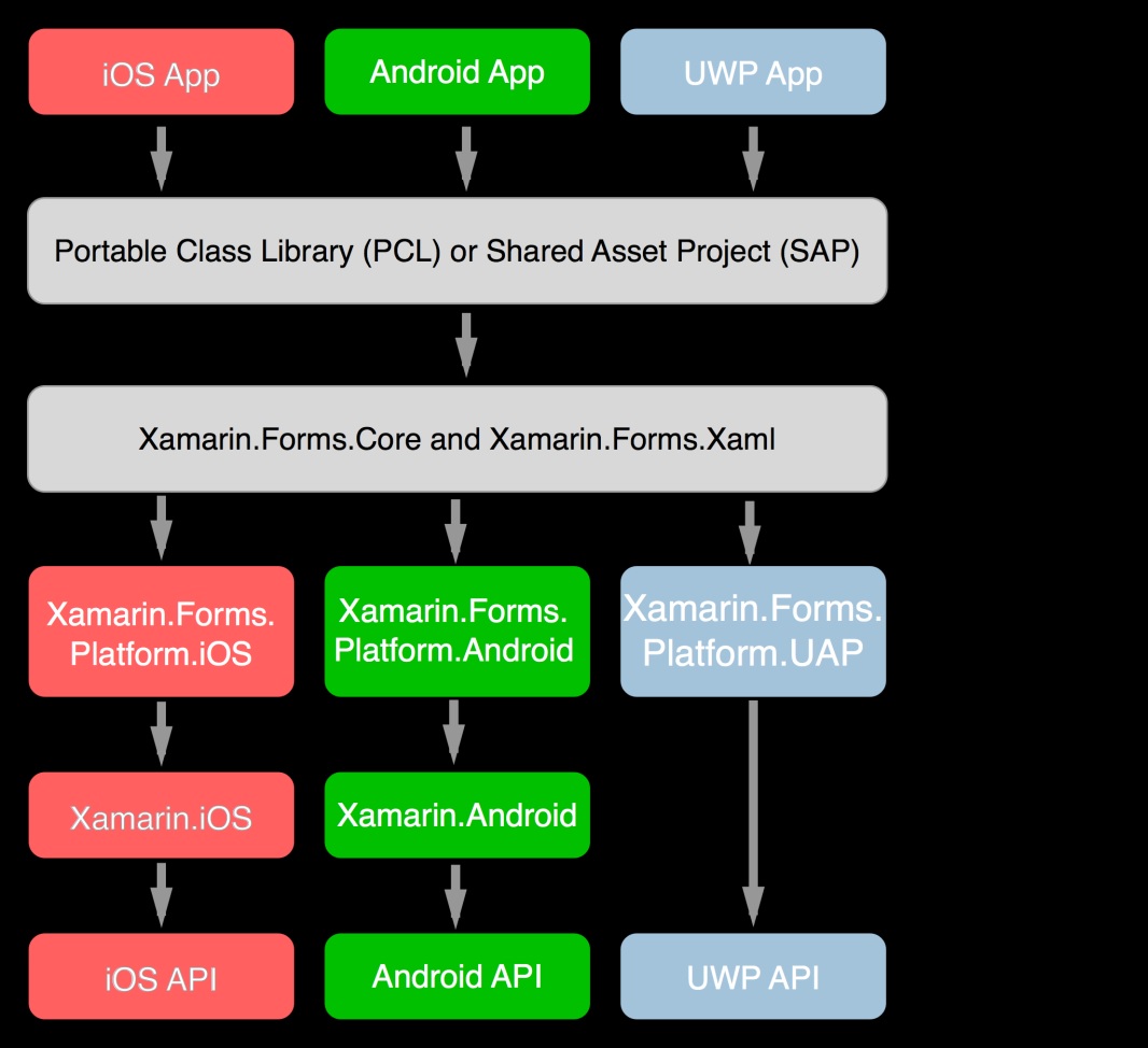 Asset shared. Структура приложения IOS. Xamarin UWP. Разработка приложений UWP. Programming IOS Android.