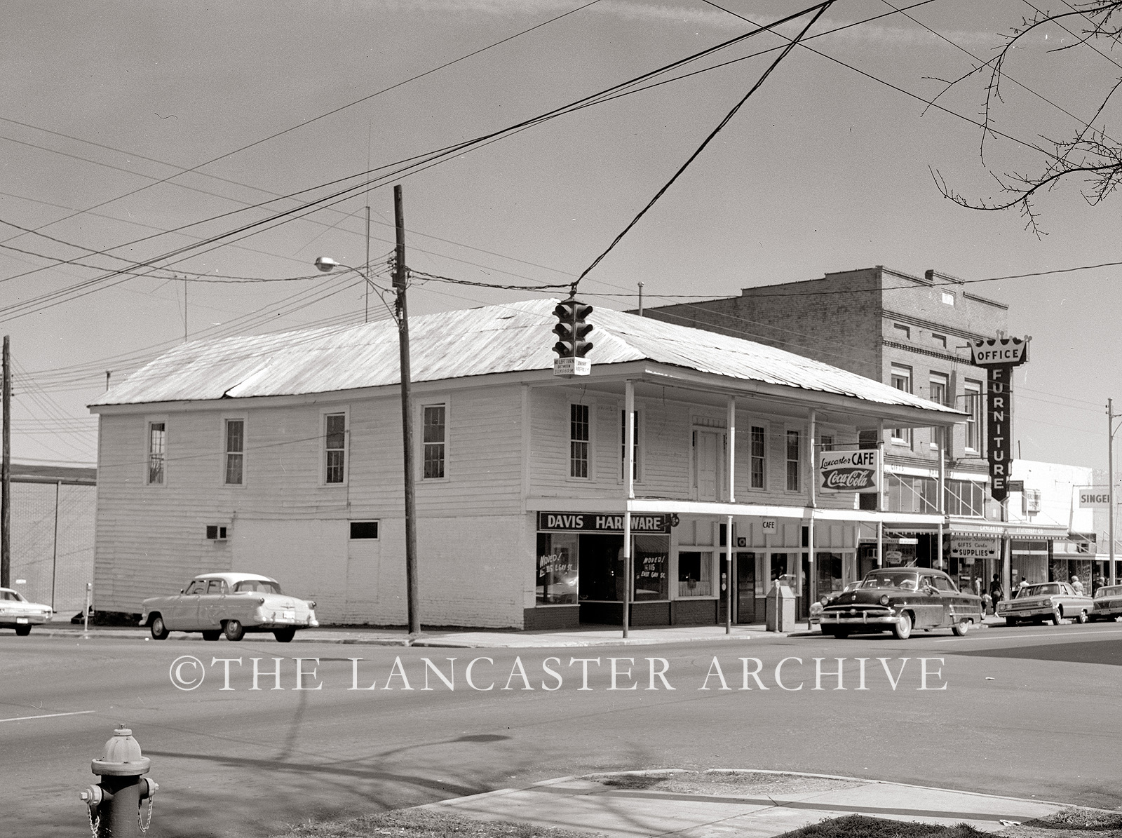 THE LANCASTER ARCHIVE Main and Dunlap Streets 1967 Lancaster SC