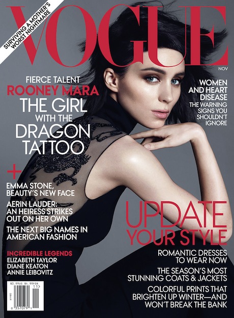 Rooney Mara Covers Vogue US - Coco's Tea Party
