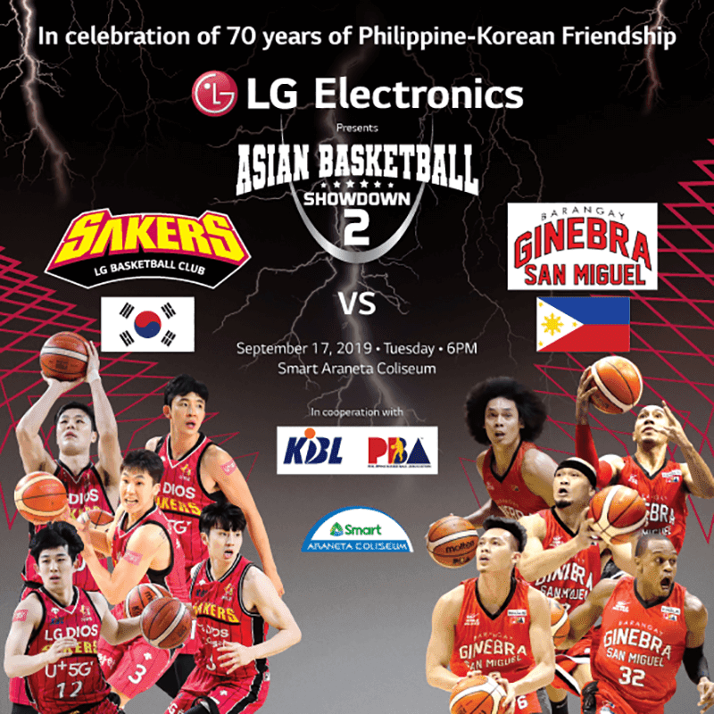 Korea's LG Sakers to face Barangay Ginebra for Asian Basketball Showdown II Korea's LG Sakers to face Barangay Ginebra for Asian Basketball Showdown II