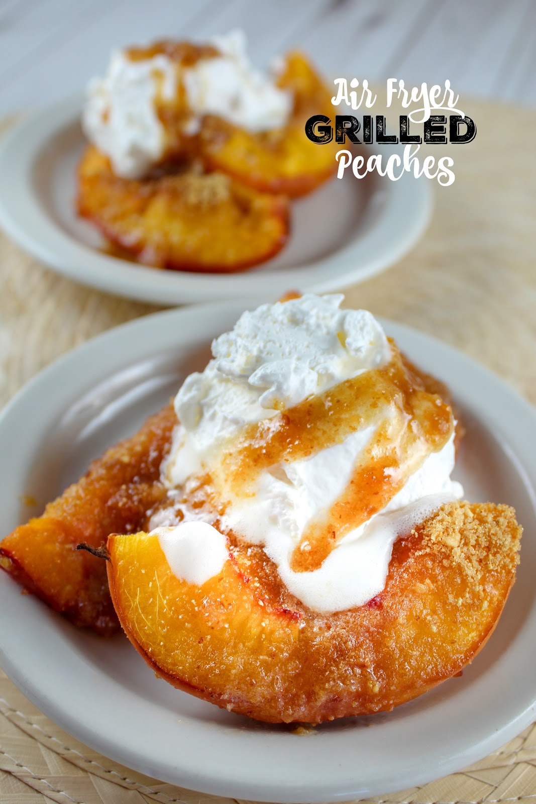 Air Fryer Grilled Peaches