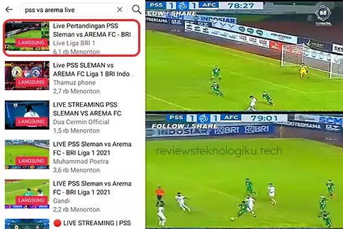 cara nonton bola bri liga 1 gratis di hp