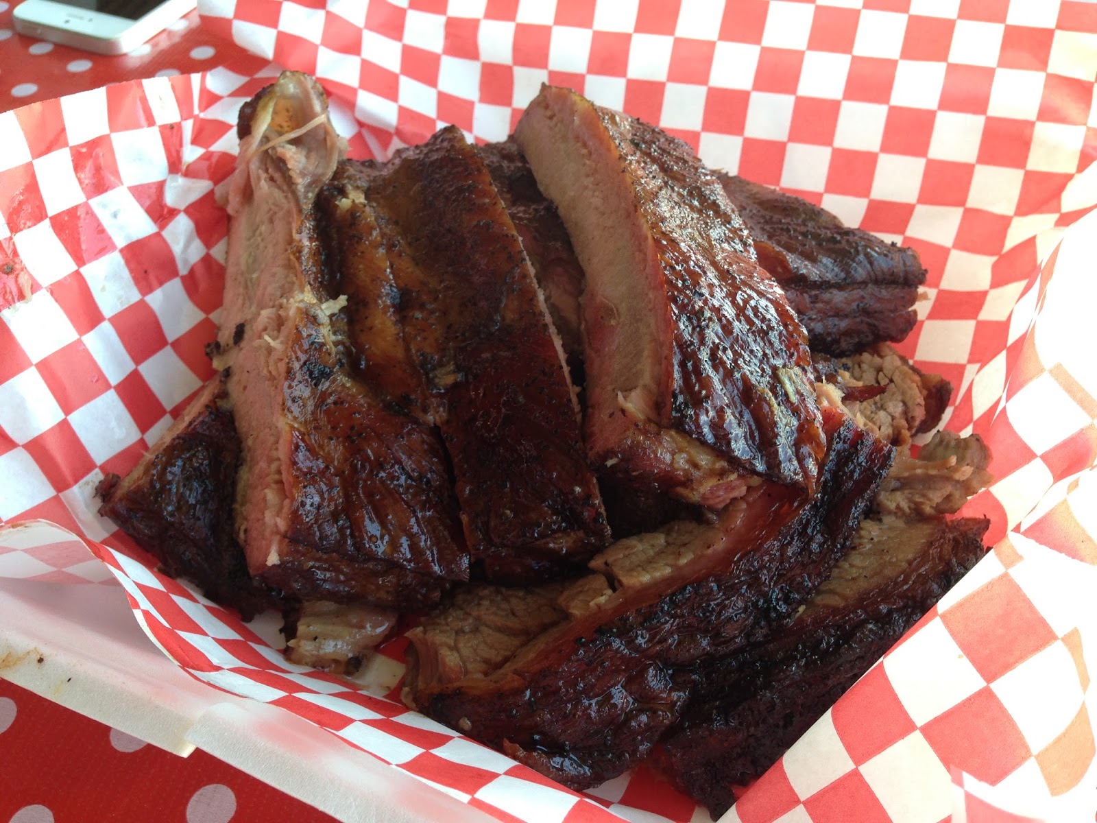Man Up Tales of Texas BBQ™ Brisket & pork ribs at Cranky Frank's