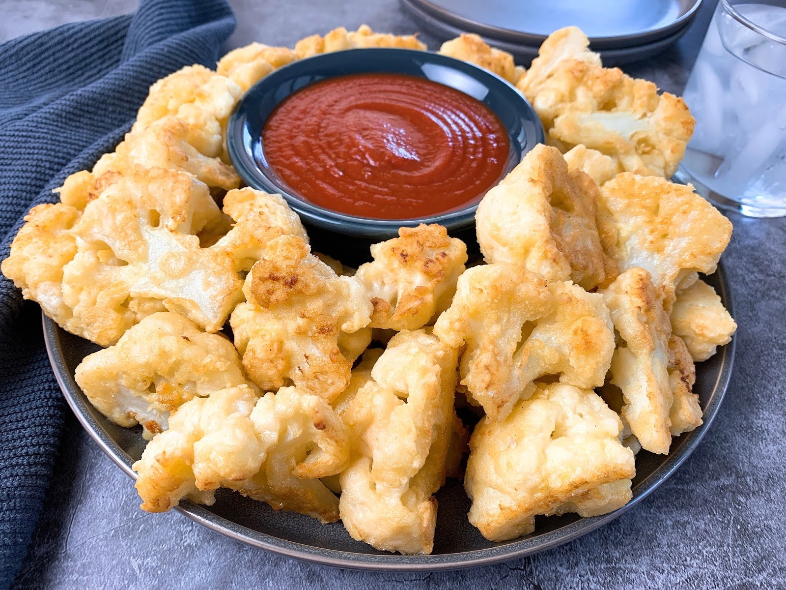 Pan Fried Cauliflower with Spicy Marinara