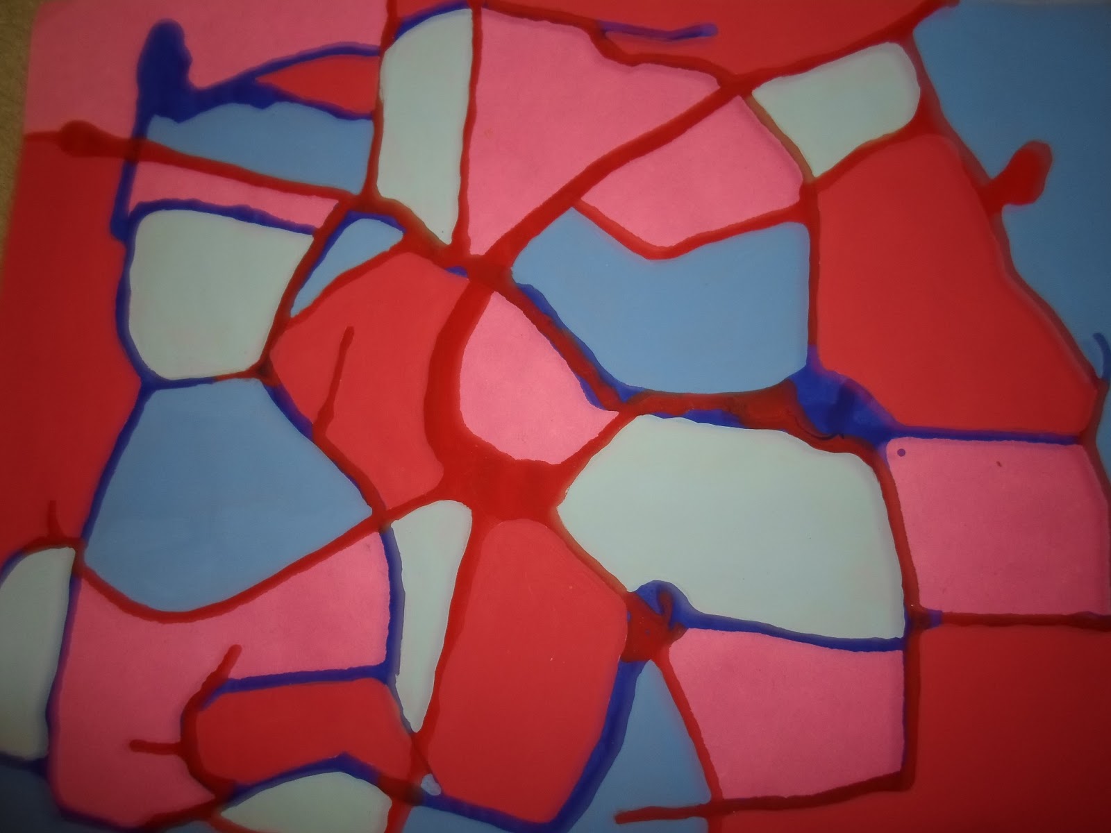 Técnica de Chorreado o Dripping inspirados en obras de Jackson Pollock versión “Mi sala de
